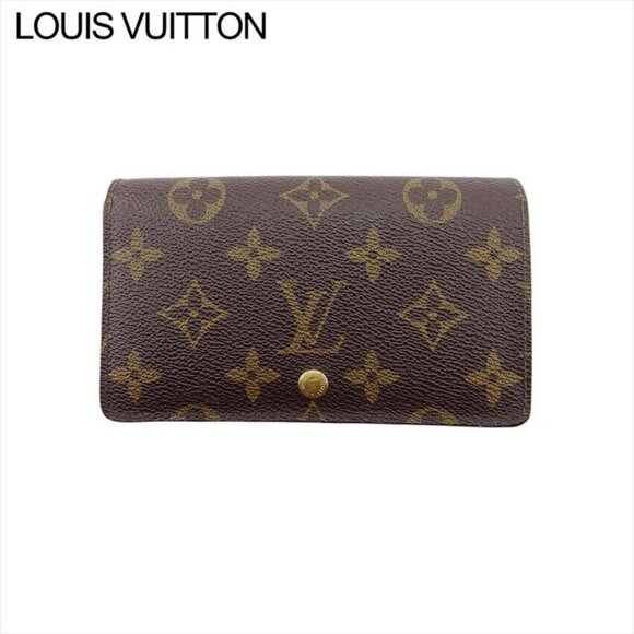 LOUIS VUITTON L-shaped zipper wallet Monogram Authentic Used - Picture 1 of 10